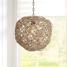 Seahaven 17 Wide Rattan Shade Swag Pendant Light 68t24 Lamps Plus In 2020 Pendant Light Swag Pendant Light Plug In Pendant Light