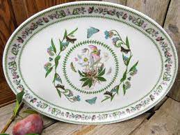Vintage Portmeirion Botanic Garden Variations Oval Serving Etsy Portmeirion Botanical Gardens Elegant Platter