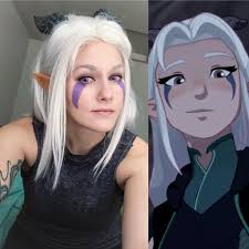 Self Closet Cosplay Of Rayla The Moonshadow Elf From The Dragon Prince Cosplay The horns are made out of foam clay so they are sturdy yet remain a bit squishy like eva foam. closet cosplay of rayla the moonshadow