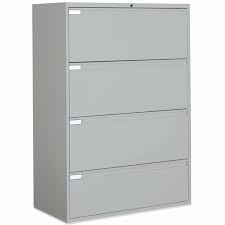 File cabinets are a great solution for organizing documents. Global Office 9300 Plus 4 Drawer 42 Metal Lateral File Cabinet In Light Gray 9342p 4f1h Lgr