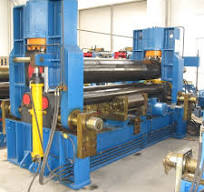 Máquina de rolagem de placas