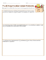 Maybe you would like to learn more about one of these? 5th Grade Word Problems Worksheets Free Printables Education Com
