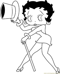 In her earlier talkartoons appearances she is portrayed as an anthropomorphic french poodle dog. Art Of Betty Boop Coloring Page For Kids Free Betty Boop Printable Coloring Pages Online For Kids Coloringpages101 Com Coloring Pages For Kids