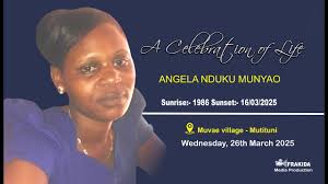 CELEBRATING THE LIFE OF ANGELA NDUKU MUNYAO