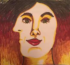 Guided Self-Portrait Art Lesson in OC Elementary School.