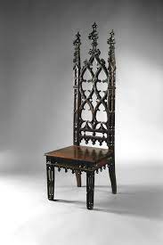 Gothic Revival Mahoganized Oak Hall Chair Associated Artists Gothic Chair Hall Chair Gothic Furniture