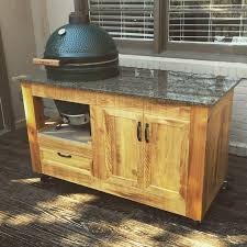 Big Green Egg Cabinet With Granite Top Big Green Egg Table Granite Tops Bbq Table