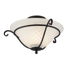 Installed into any ceiling junction box, flush mount designs tend to be located in the middle of the room and provide an optimal amount of light for general purposes. Elstead Torchiere Flush Mount Ceiling Light Tch F Black Tiffany Lighting Direct
