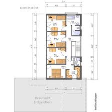 Mit 3 Kinderzimmern Und Einem Abgetrennten Arbeitsbereich Ist Das Kubische Haus Auch Innen Sehr Strukturiert Hau Grundriss Einfamilienhaus Haus Kinder Zimmer