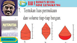 Perhatikan contoh di bawah ini. Luas Gabungan Bangun Ruang Sisi Lengkung Bse Matematika Smp Kelas 9 K13 Uk5 No7 Youtube