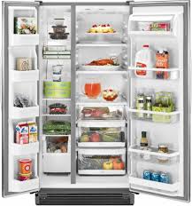 Check spelling or type a new query. Kitchenaid Ksrs22mwms 21 5 Cu Ft Side By Side Refrigerator With Adjustable Spillclean Glass Shelves Gallon Door Storage Freshseal Humidity Controlled Crisper And Deli Locker