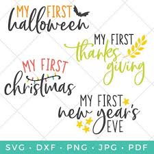 Baby S First Holiday Svg Bundle Cricut Baby Cricut Baby Shower Baby Svg