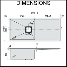 Standard Kitchen Sink Dimensions Alumn Info