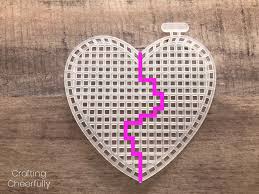 Download Diy Best Friend Necklace Stitched Plastic Canvas Crafting Cheerfully