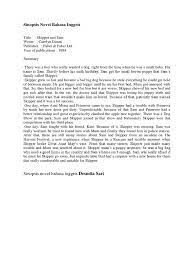 Contoh resume novel bahasa inggris. Sinopsis Novel Bahasa Inggris