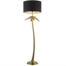 Gold metal palm tree floor lamp h 158 cm on maisons du monde. Palm Antique Gold Palm Tree Floor Lamp Lightbox