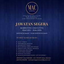 Kerja jawatan kosong sungai buloh terkini jun 2021. Jawatan Kosong Area Sungai Buloh Mac Wedding Sdn Bhd Facebook