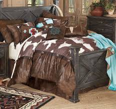 Sengetøj sæt hjem tekstil king size bed sengetøj dynebetræk fladskod pudebetræk. High Plains Cowhide Bed Set King Fashionablebedding Bedding Sets Western Bedding Sets Bed Linens Luxury