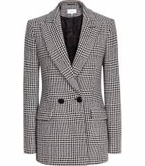 Black And White Houndstooth Blazer Womens Reiss Langley Houndstooth Blazer Checked Blazer Fashion Clothes