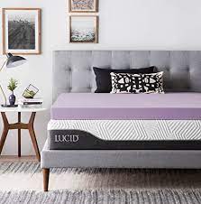 Check spelling or type a new query. Amazon Com Lucid 4 Inch Lavender Infused Memory Foam Mattress Topper Ventilated Design Full Size Everything Else