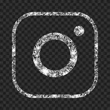Hd Aesthetic Silver Glitter Instagram Ig Logo Icon Png Logo Icons Icon Silver Glitter