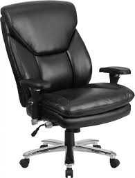 Husky Office Extra Wide Big Tall 400 Lb Black Leather Executive Office Chair Leather Swivel Chair Office Chair Used Office Chairs