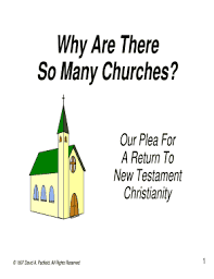 fillable online why are there so many churches sermon