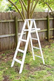 This ladder was in my old garden next to the first clematis vine i ever planted. Diy Tiered Plant Stand From An Old Ladder Love Renovations