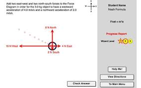The Fnet M A Concept Builder Targets The Concept Of Net Force And Its Relationship To Mass And Acceleration Learn Physics Projects Body Diagram Newtons Laws