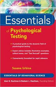 Essentials Of Psychological Testing S Urbina Wiley 2004 Behavioral Science Psychological Testing Medicine Book