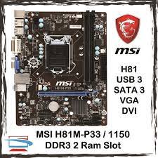 What do i have to do so that both drives use sata3. Msi H81m Socket 1150 Ddr3 Intel H81 Motherboard 4th Gen Mobo Mainboard H81m P33 H81m E33 Etc Shopee Malaysia