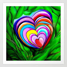 Love Flower 2013 Art Print By Sheszen X Small In 2020 Love Flowers Art Heart Art