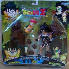 Raditz can also be quite a coward when facing death, as he kept struggling and begging with panic in his usually arrogant attitude when facing piccolo's special beam cannon. Dragon Ball Z Legendary Battles Gohan Raditz 2 Pack