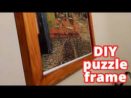 Wondering what kind of glue you use to frame a few of you have asked us how to frame a jigsaw puzzle, so we figured we'd just show you a couple of ways to do it. Diy Puzzle Frame Youtube