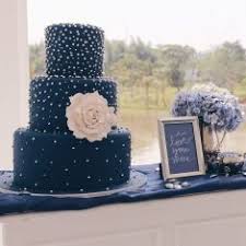 Simple Yet Elegant Navy Blue Wedding Cake Project By Gordon Blue Cake Http Www Bridestory Com Gordon B Polka Dot Wedding Cake Polka Dot Wedding Dot Wedding