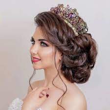 pin by nevin bozkurt on gelin taci bridal hair and makeup hairdo wedding wedding hairstyles