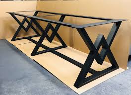 The Diamond Conference Table Base 3 Legs With 6 Braces Etsy In 2020 Conference Table Metal Table Base Dining Table Bases