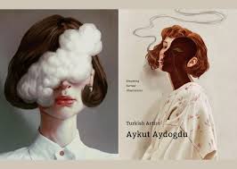 土耳其插畫家aykut aydogdu people painting