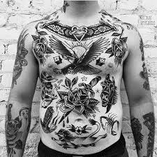 Black And White Traditional Eagle Chest Tattoo Pin By James Ryan On Black And White Work Traditional Chest Tattoo Torso Tattoos Traditional Tattoo