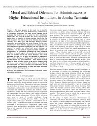 (c) legal provisions regarding the obligations of may the obligation be joint on the side of the creditors and solidary on the side of the debtors or (2) example of a joint indivisible obligation. Pdf Moral And Ethical Dilemma For Administrators At Higher Educational Institutions In Arusha Tanzania