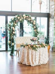 Sweetheart Table With Flower Arch Sweetheart Table Wedding Bride Groom Table Sweetheart Table Decor