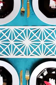 Diy Midcentury Modern Table Runner Table Runner Diy Mid Century Modern Table Modern Table Runners
