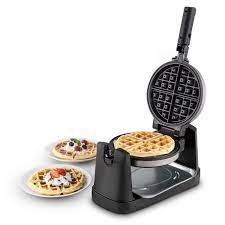 OneConcept Wafflemaster Waffle Iron (1000W, 17Cm Ã˜ Baking Pan, Rotatable,  Stainless Steel Drip Tray, Anti-Stick Coating) Black : Amazon.in