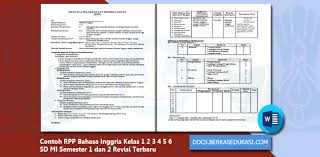 Rpp kelas 3 sd ktsp bahasa indonesia; Contoh Rpp Bahasa Inggris Kelas 1 2 3 4 5 6 Sd Mi Semester 1 Dan 2 Revisi 2019 2020 Dokumen Berkas Edukasi