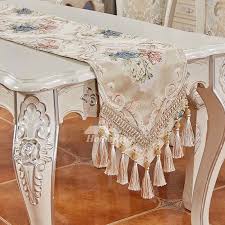 European table flag upscale living room coffee table runner home textiles supply. Blue Long Table Runner Living Room Coffee Wedding Holiday Floral