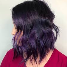 Platinum blonde and purple ombre hair give your chunky curls a funky edge by adding some fun ombre color. 50 Great Ideas Of Purple Highlights In Brown Hair May 2020