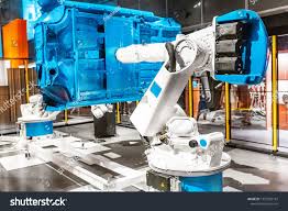 Industrial Automated Robotic Arm Working In Car Factory Sponsored Sponsored Robotic Automated Industrial Arm Robot Arm Arm Work Automation