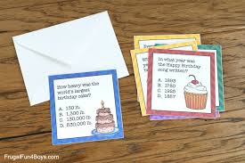The sun has traveled 584,337,600 miles since your last birthday. Printable Birthday Trivia Game Frugal Fun For Boys And Girls