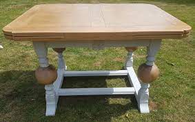 vintage oak draw leaf dining table vintage oak extending table antique dining table upcycled furniture painted furniture antique dining tables dining table extending table