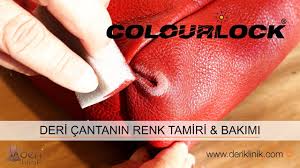 Deri araba koltuğu, deri ev koltuğu, deri çanta, deri mont, deri ayakkabı gibi hem esnektir, hem de yüzeyde sert bir taba oluşturmaz. Colourlock Uygulama Videolari Deri Tamiri Deri Boyama Deri Bakimi